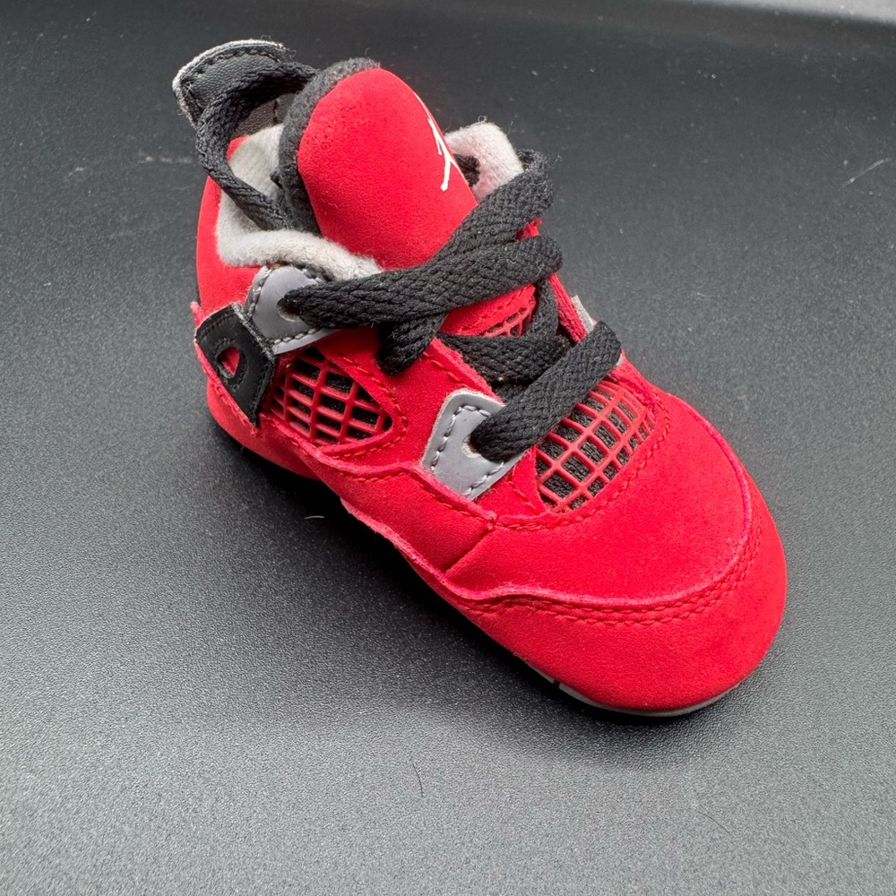 Jordan Kids Red and Black Sneakers - Picture 8 of 11